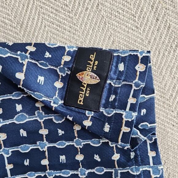 VTG 90s Pelle Pelle Marc Buchanan Men's Shirt 3XL Geometric Print Button-Up Blue - Picture 10 of 14